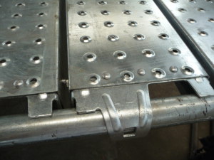 Planche en acier pour échafaudages Ringlock de type américain
