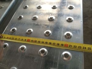 Planche en acier pour échafaudages Ringlock de type américain